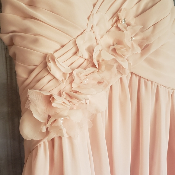 Beautiful chiffon strapless formal dress, NWOT - Picture 4 of 7